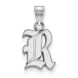 Sterling Silver Rice U. Small 'R' Pendant